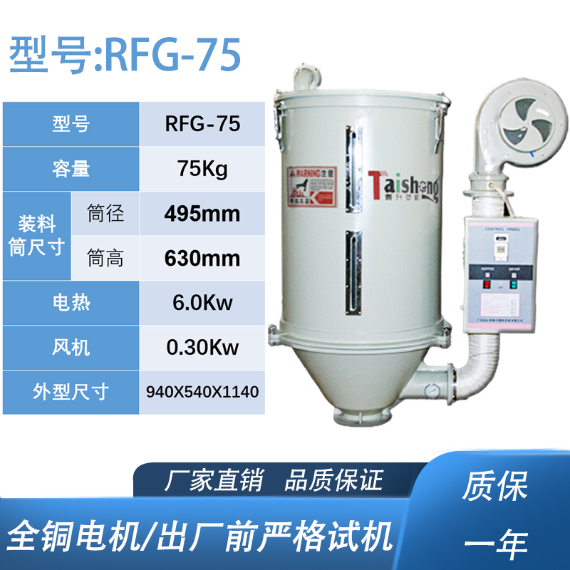 leyu乐鱼官方入口RFG-75干燥机参数