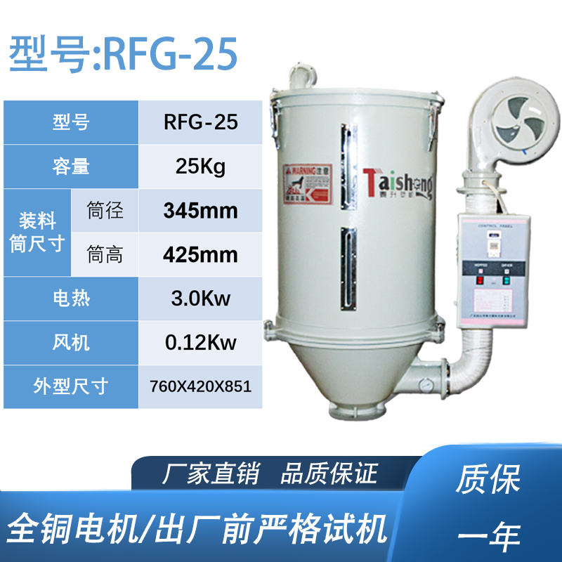leyu乐鱼官方入口RFG-25干燥机参数